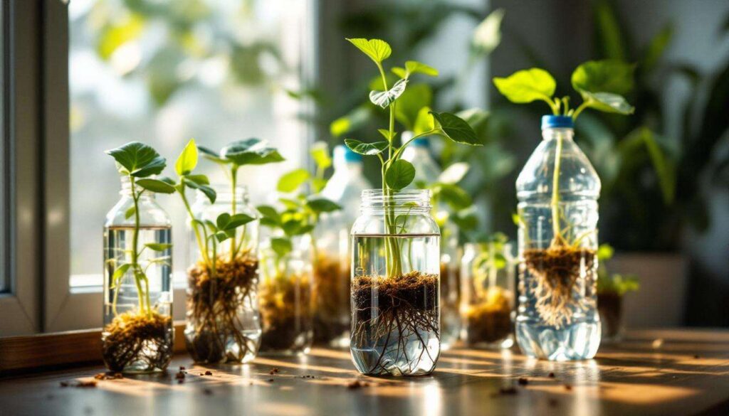 How To DIY An Indoor Hydroponic Garden Using Empty Plastic Bottles